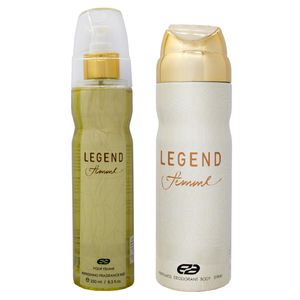 بادی اسپلش زنانه عماد آرا مدل legend حجم 250 میلی لیتر به همراه اسپری بدن زنانه حجم 200 میلی لیتر